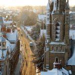 Fitzwilliam Museum in the snow