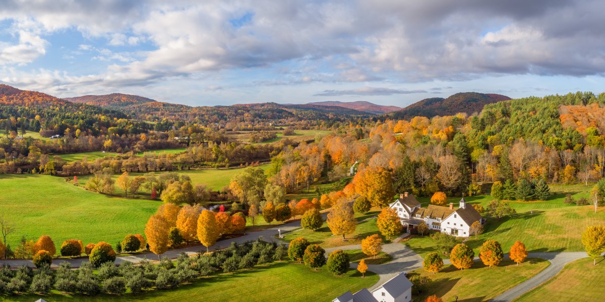 Woodstock fields in Fall